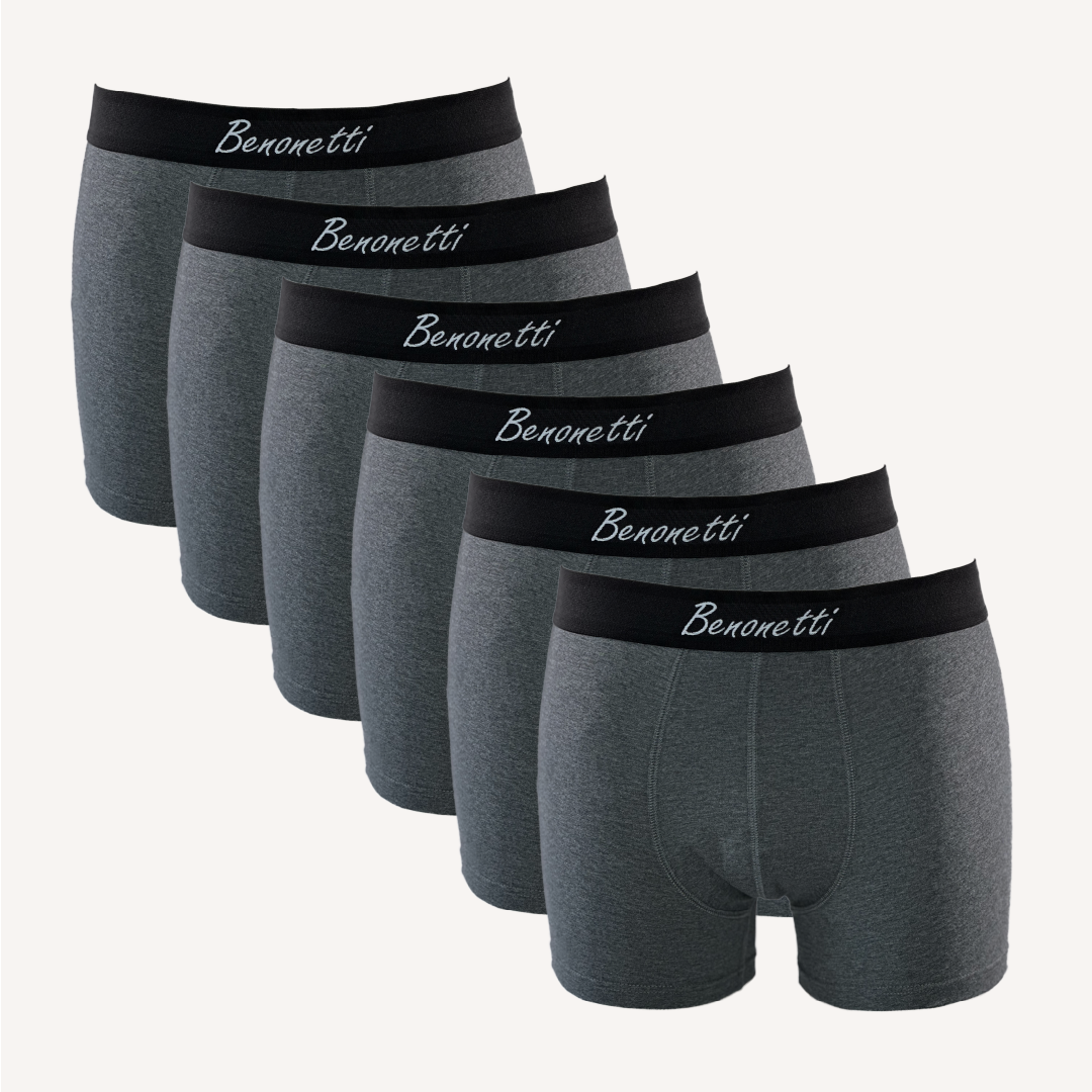 SPARPACK, Bundle GREY Edition, 6 Shorts + 3 Paar Sneakersocken weiß