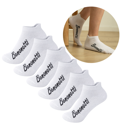Benonetti Sneakersocken Weiß – Bequeme Kurzsocken für Alltag & Sport