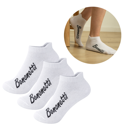 Benonetti Sneakersocken Weiß – Bequeme Kurzsocken für Alltag & Sport