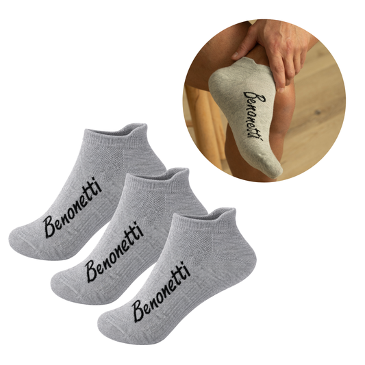 Benonetti Sneakersocken Grau – Bequeme Kurzsocken für Alltag & Sport