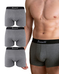 Benonetti Herren Boxershorts, Grau - 3er, 6er & 12er Pack