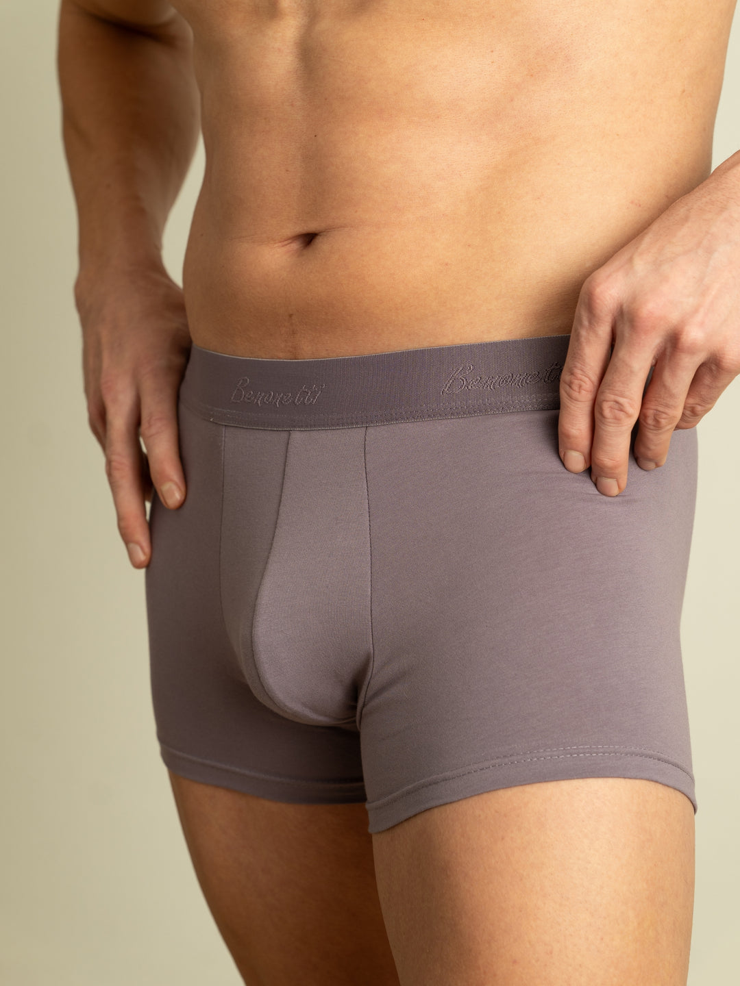 Benonetti Premium Herren Boxershorts, Lila - 3er &amp; 6er Pack