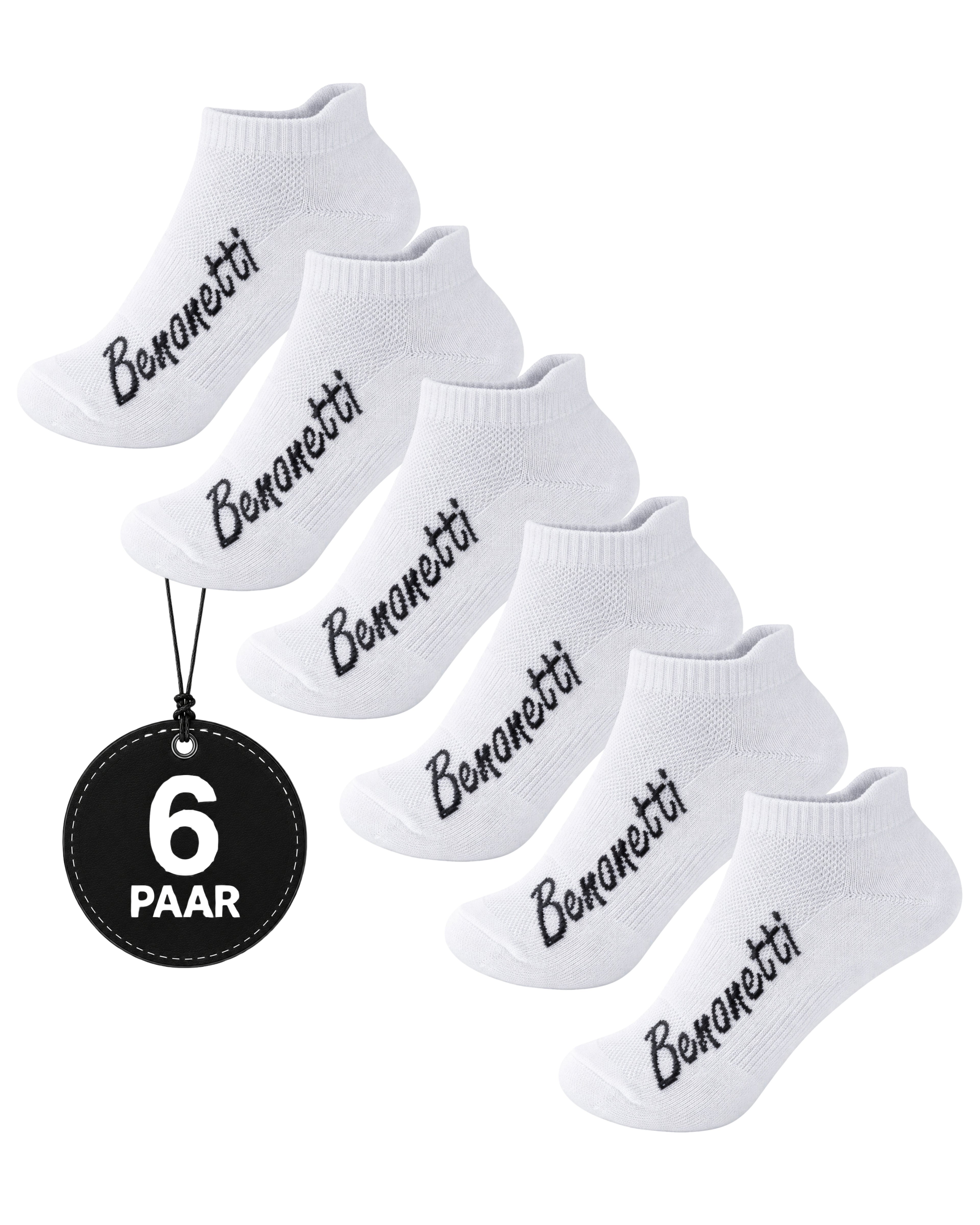 Benonetti Sneakersocken Weiß – Bequeme Kurzsocken für Alltag & Sport