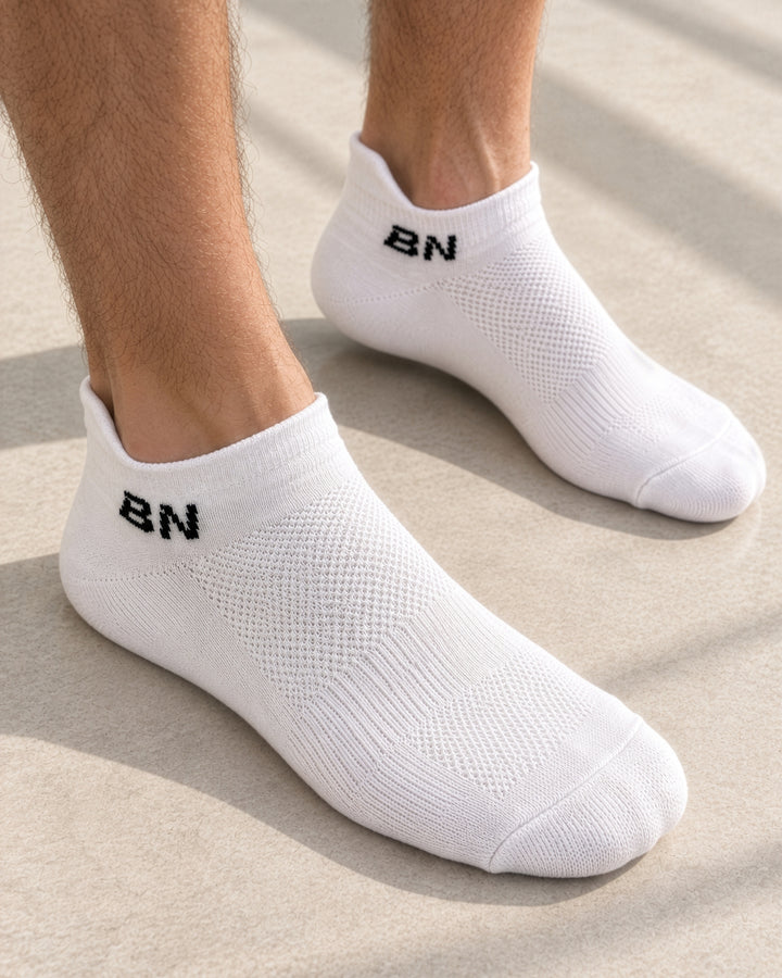 BN Sneakersocken 3er, 6er &amp; 9er Paar – Weiss