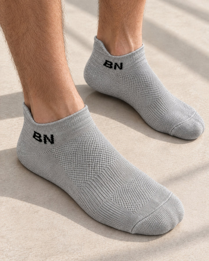 BN Sneakersocken 3er, 6er &amp; 9er Paar – Grau