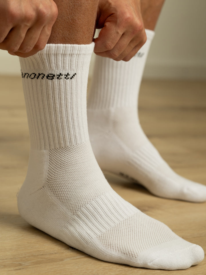 Benonetti Tennissocken Weiß – Unisex Sportsocken für Damen &amp; Herren
