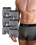 Benonetti Herren Boxershorts, Grau - 3er & 6er Pack
