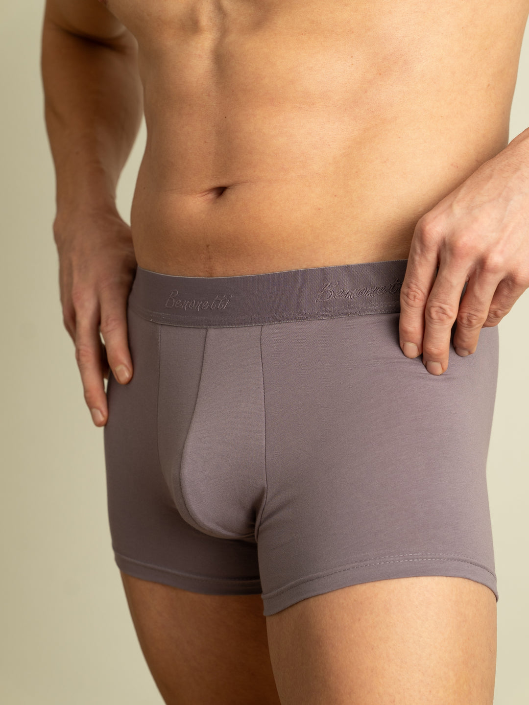 Benonetti Premium Herren Boxershorts Bundel, Azurblau &amp; Lila - 6er Pack