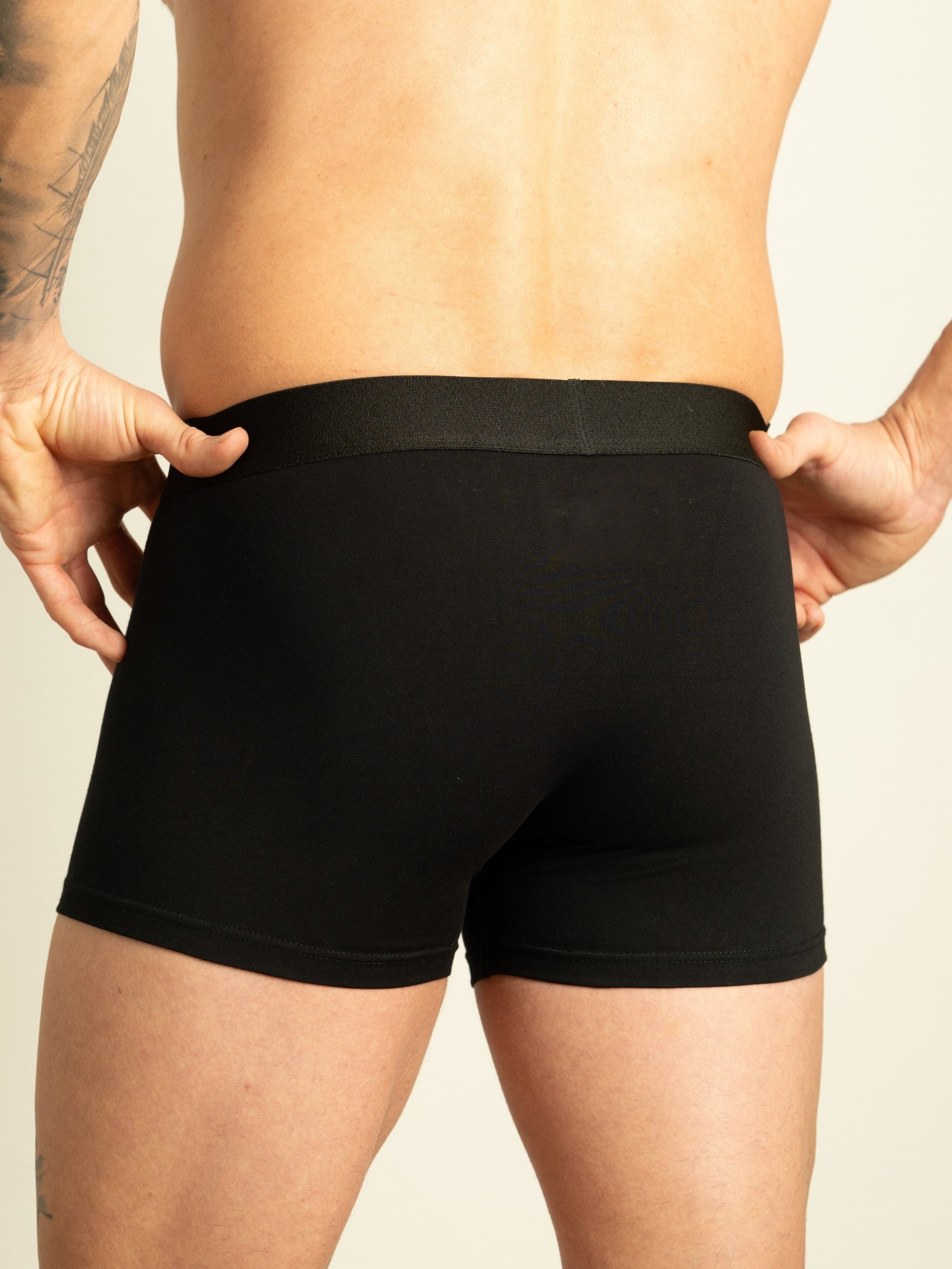 Benonetti Herren Boxershorts, Schwarz - 3er & 6er Pack