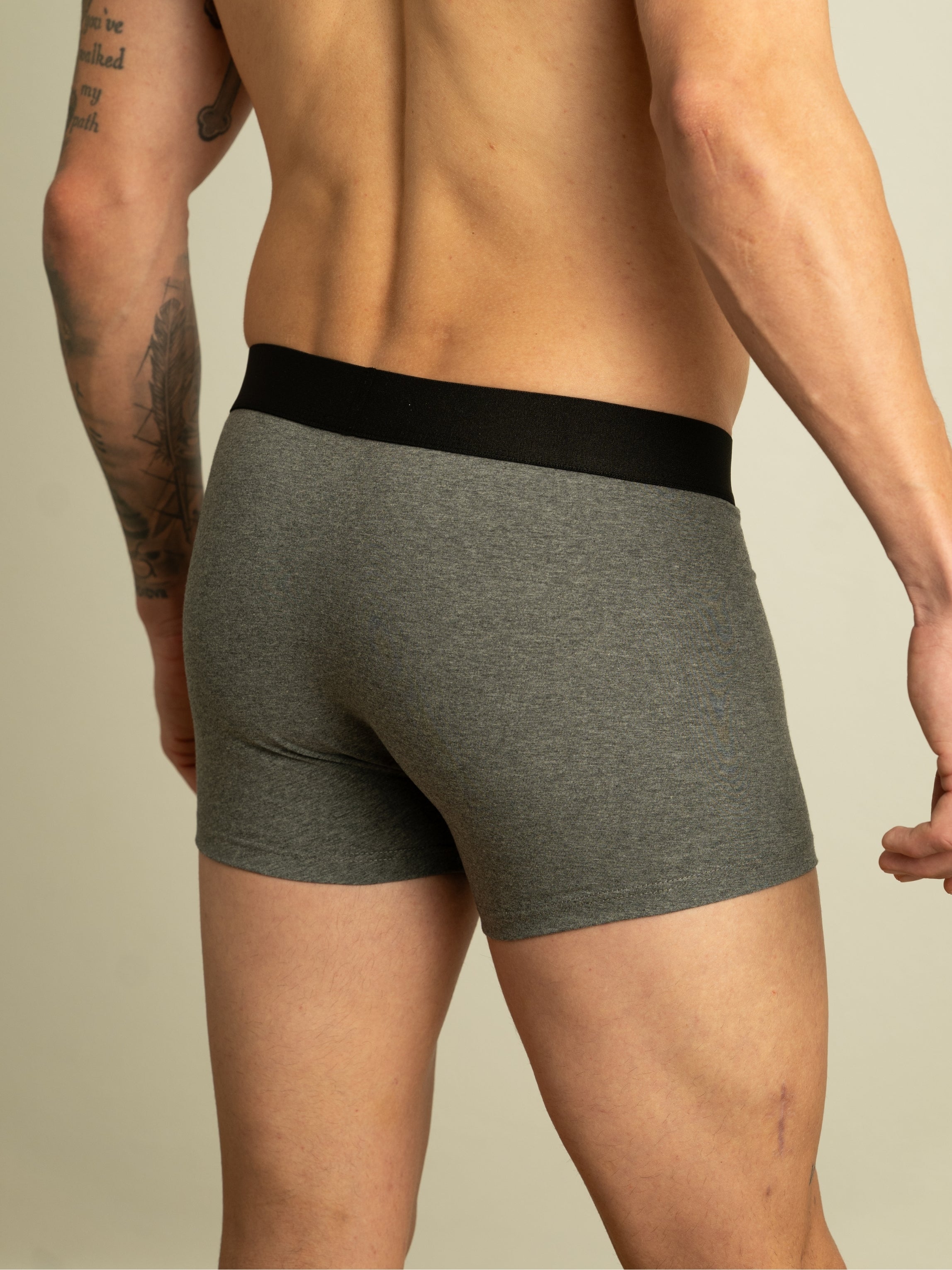 Benonetti Herren Boxershorts, Grau - 3er & 6er Pack