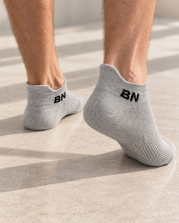 BN Sneakersocken 3er, 6er &amp; 9er Paar – Grau