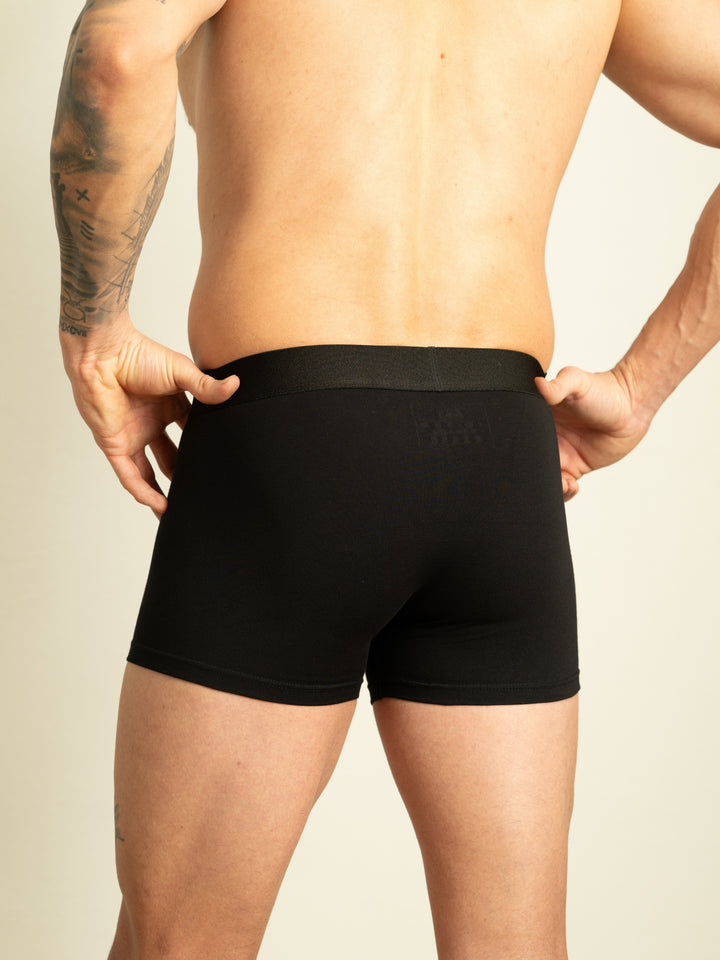 Benonetti Herren  Boxershorts - Weinrot, Blau &amp; Schwarz - 6er Pack