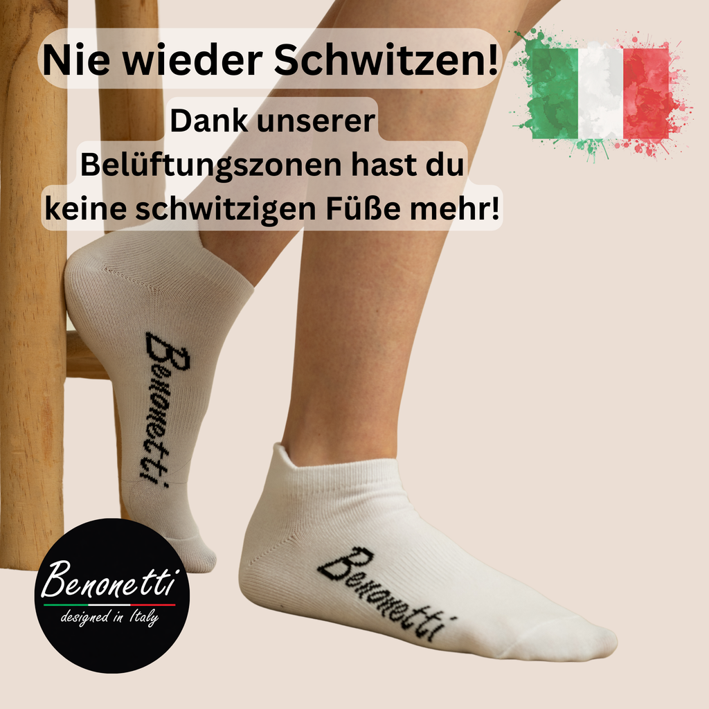 Benonetti Bundle Herren Boxershorts, Lila - Sneaker Socken - 6er Pack