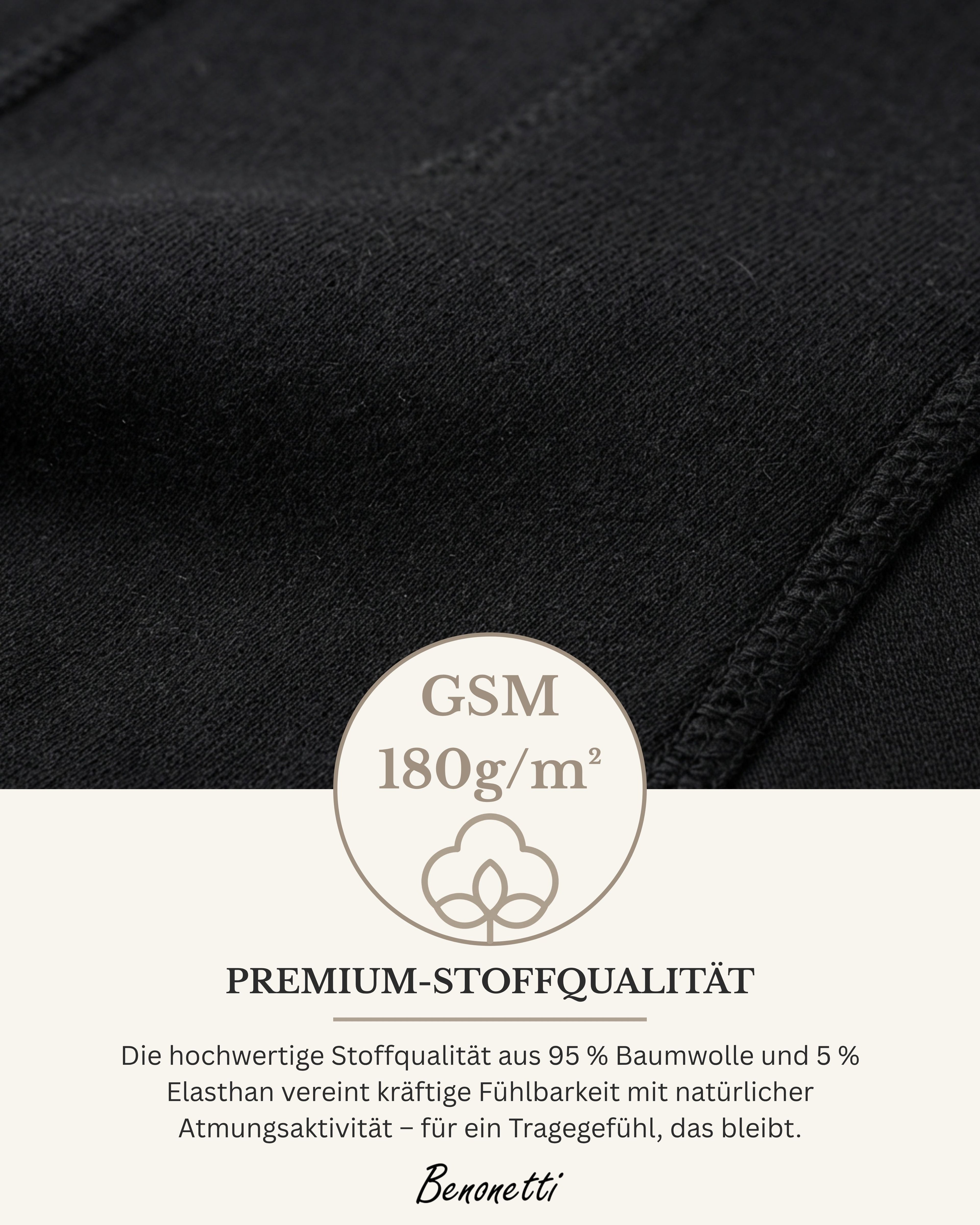 Benonetti Herren  Boxershorts - Weinrot, Blau & Schwarz - 6er Pack
