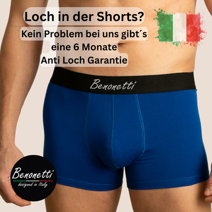 Benonetti - Boxershorts - Blau,Schwarz - 6er Pack