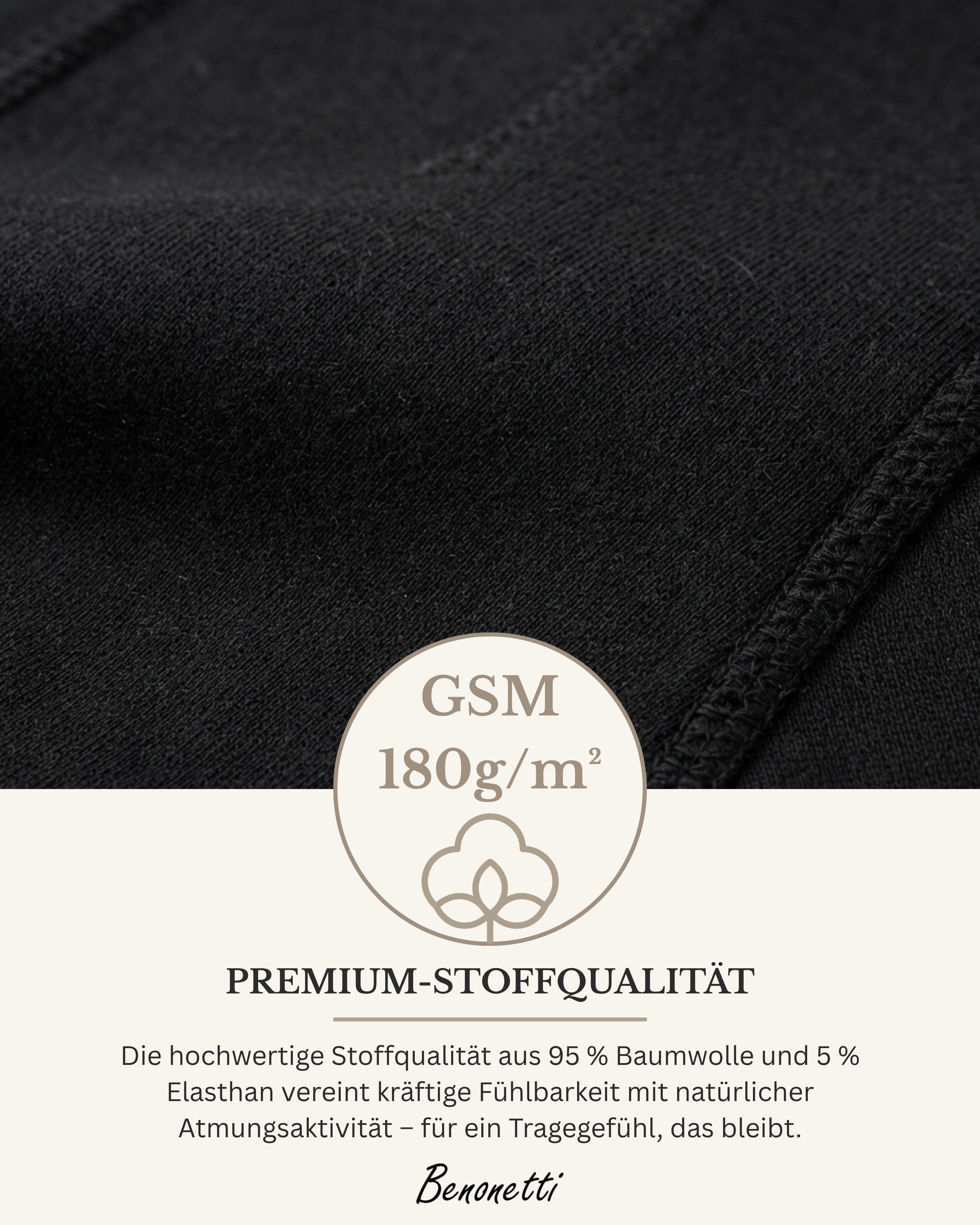 Benonetti Herren  Boxershorts - Weinrot, Blau & Schwarz - 6er Pack