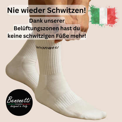 Benonetti Bundle Herren Boxershorts, Weinrot, Schwarz - Tennis Socken - 6er Pack