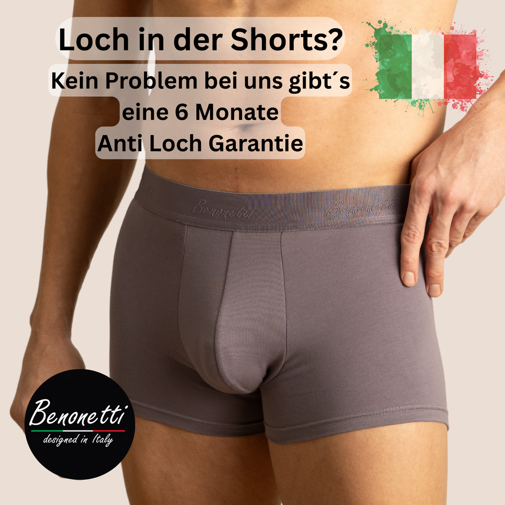 Benonetti Bundle Herren Boxershorts, Lila - Sneaker Socken - 6er Pack