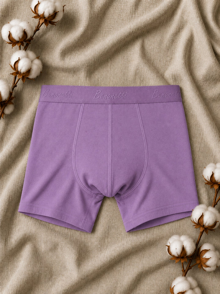 Benonetti Premium Herren Boxershorts, Lila - 3er &amp; 6er Pack