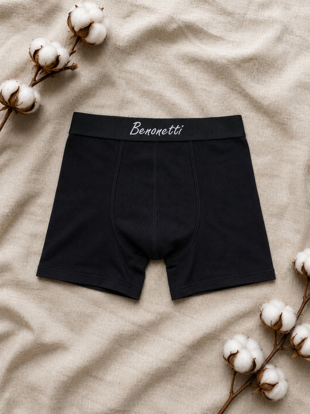 Benonetti Herren Boxershorts, Schwarz - 3er &amp; 6er Pack