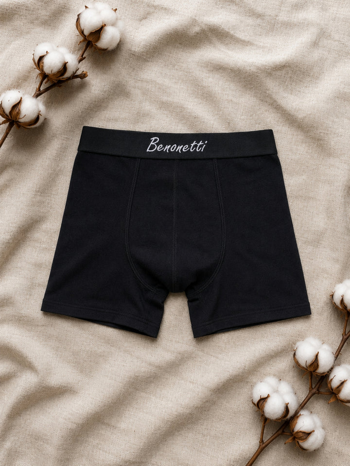 Benonetti Herren Boxershorts, Schwarz - 3er &amp; 6er Pack