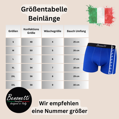 Benonetti - Boxershorts - Blau,Schwarz - 6er Pack