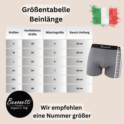 Benonetti - Boxershorts, Grau - 3er & 6er Pack