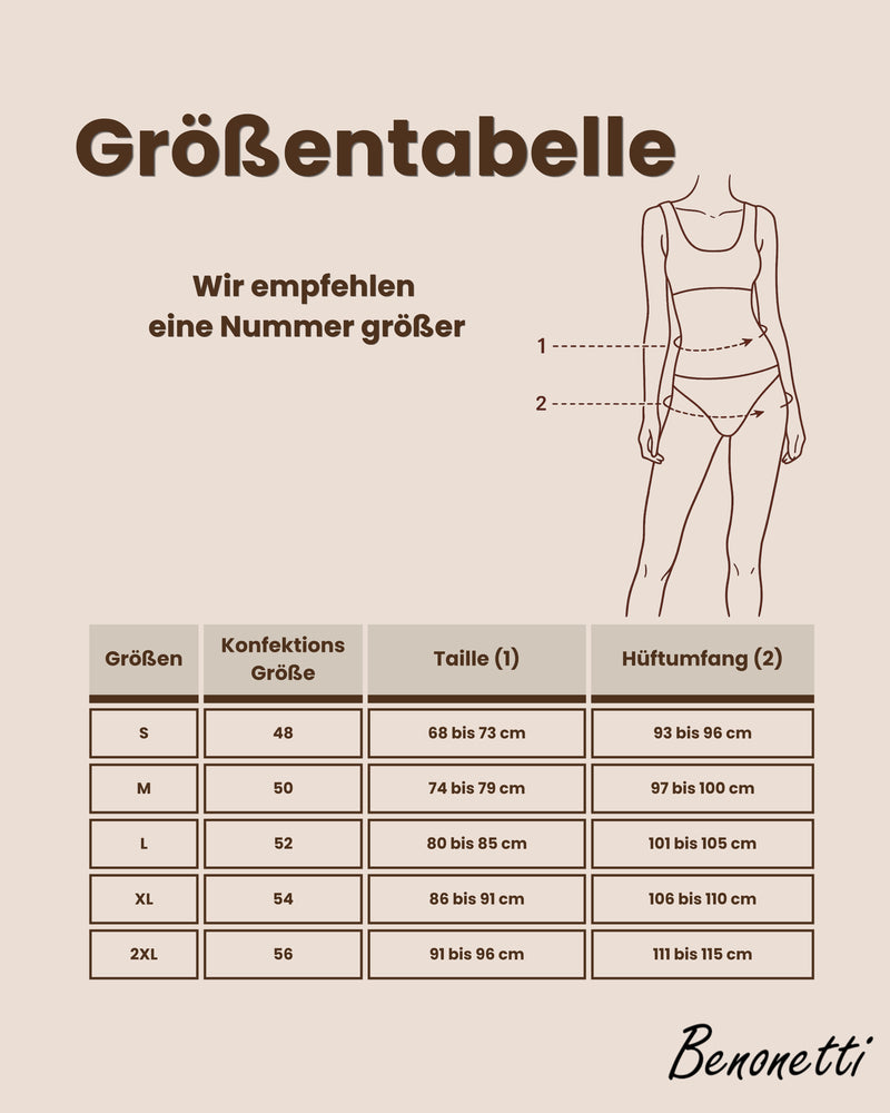 Größentabelle