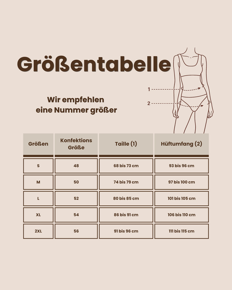 Größentabelle