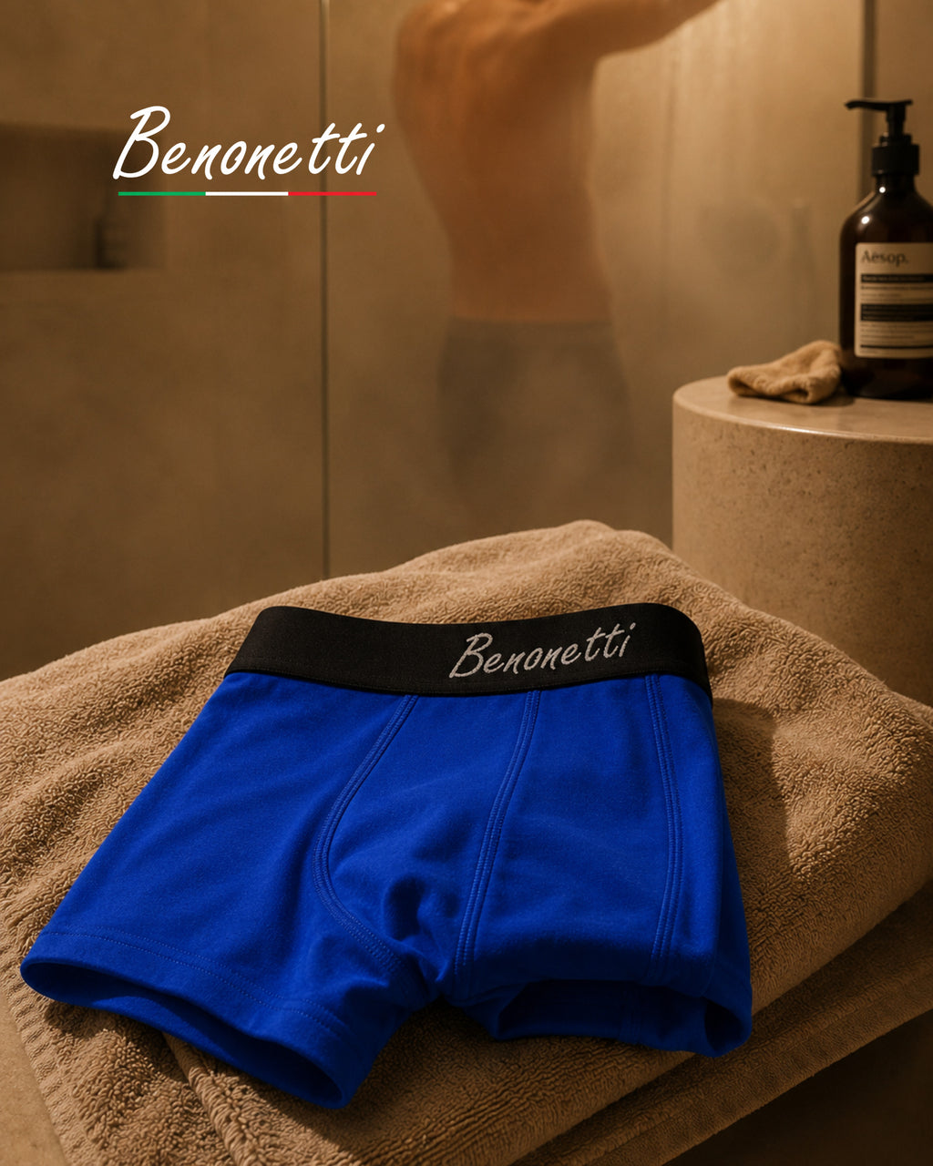 Benonetti Herren Boxershorts, Blau - 3er & 6er Pack