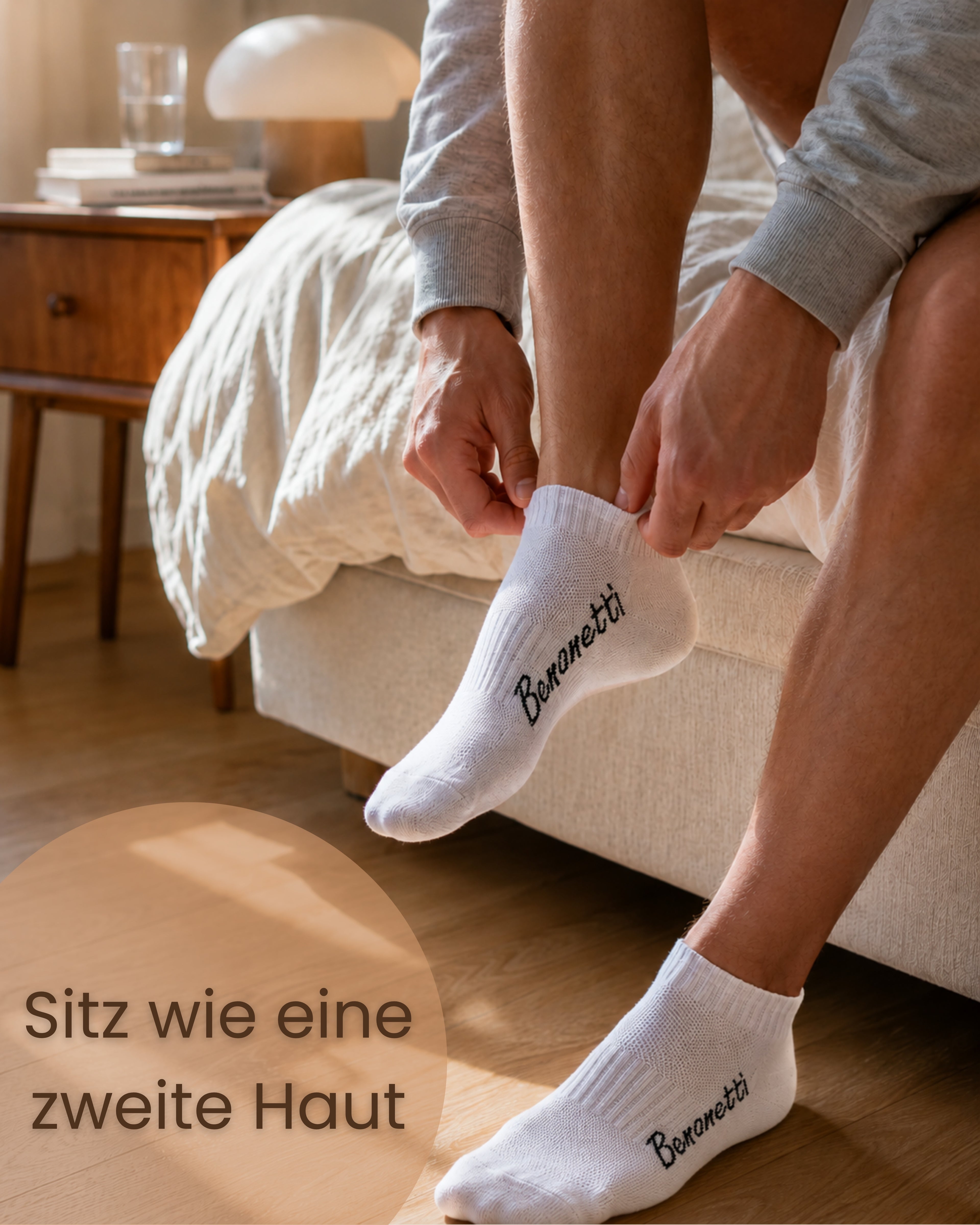 Benonetti Sneakersocken Weiß – Bequeme Kurzsocken für Alltag & Sport