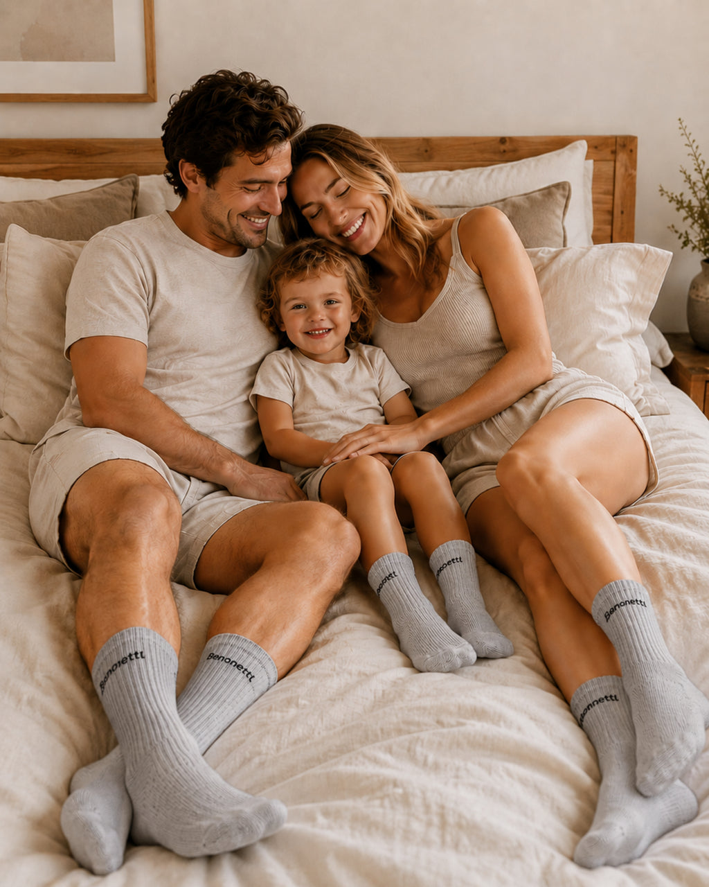 Benonetti Tennissocken Grau – Unisex Sportsocken für Damen & Herren