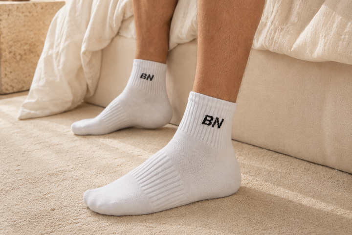 Knöchelsocken 3er, 6er &amp; 9er Paar – Weiß