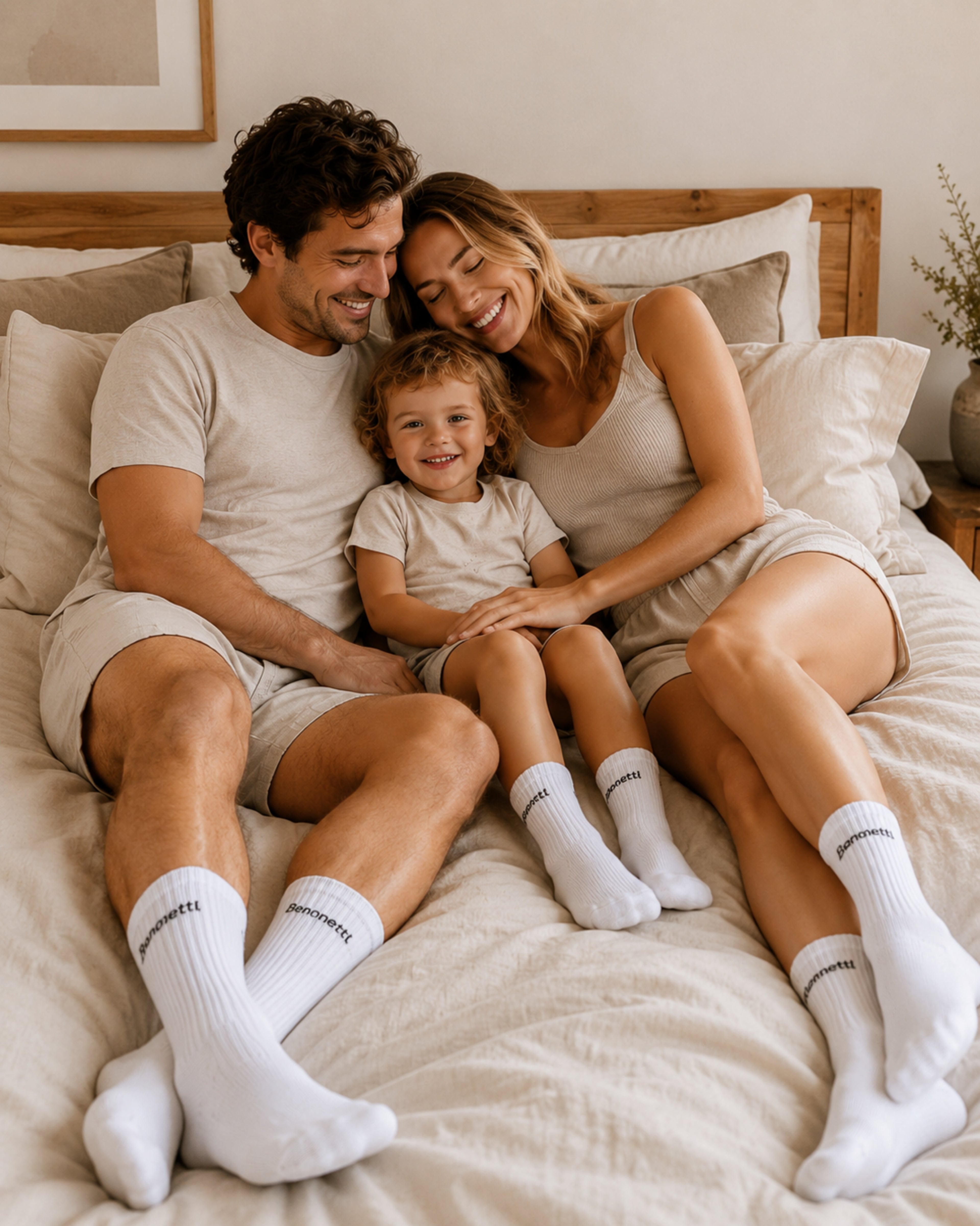 Benonetti Tennissocken Weiß – Unisex Sportsocken für Damen & Herren