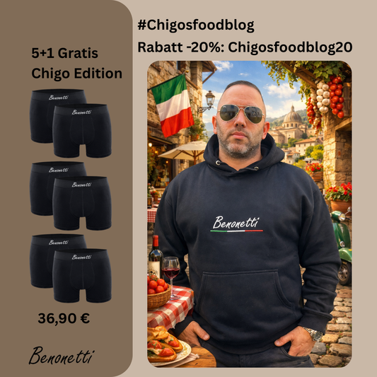 Benonetti Herren Boxershorts, Schwarz - 3er & 6er Pack Chigo EDITION