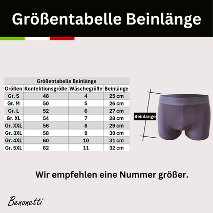 BENONETTI, Boxershorts im feinstem Lila aus Premium Baumwolle