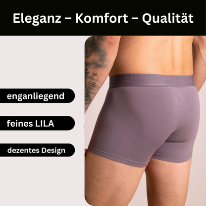 BENONETTI, Boxershorts im feinstem Lila aus Premium Baumwolle