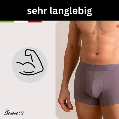 BENONETTI, Boxershorts im feinstem Lila aus Premium Baumwolle