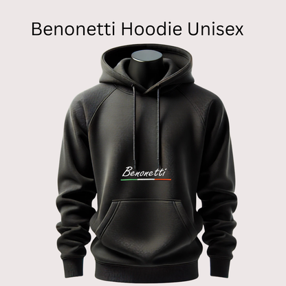 Benonetti Hoodie Schwarz – Premium Kapuzenpullover | Streetwear Hoodie Unisex