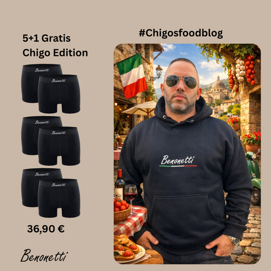 Benonetti Herren Boxershorts, Schwarz - 3er & 6er Pack Chigo EDITION