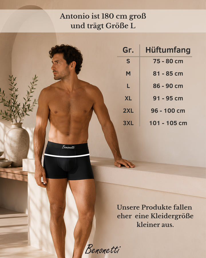 Boxershorts Herren 3er oder 6er Pack – Weiß