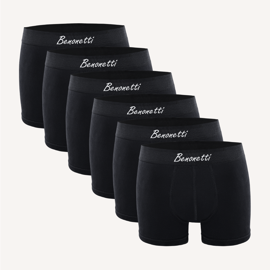 SPARPACK, Bundle Black Edition 6 Shorts + 3 Paar Sneakersocken schwarz