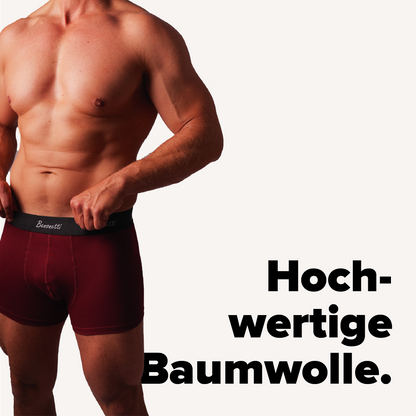 SPARPACK, Bundle RED Edition, 6 Shorts + 3 Paar Sneakersocken weiß