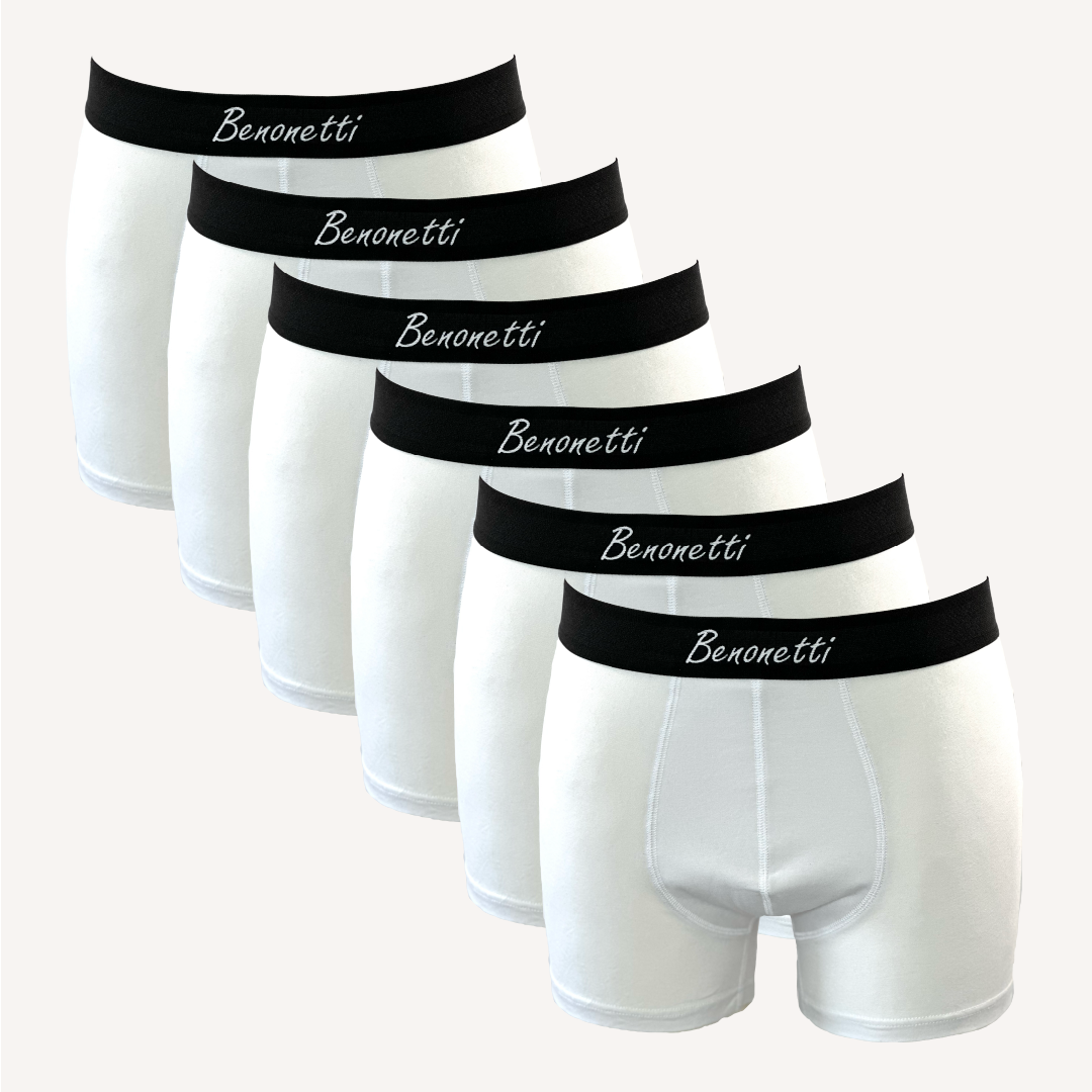 SPARPACK, Bundle WHITE Edition 6 Shorts + 3 Paar Sneakersocken weiß